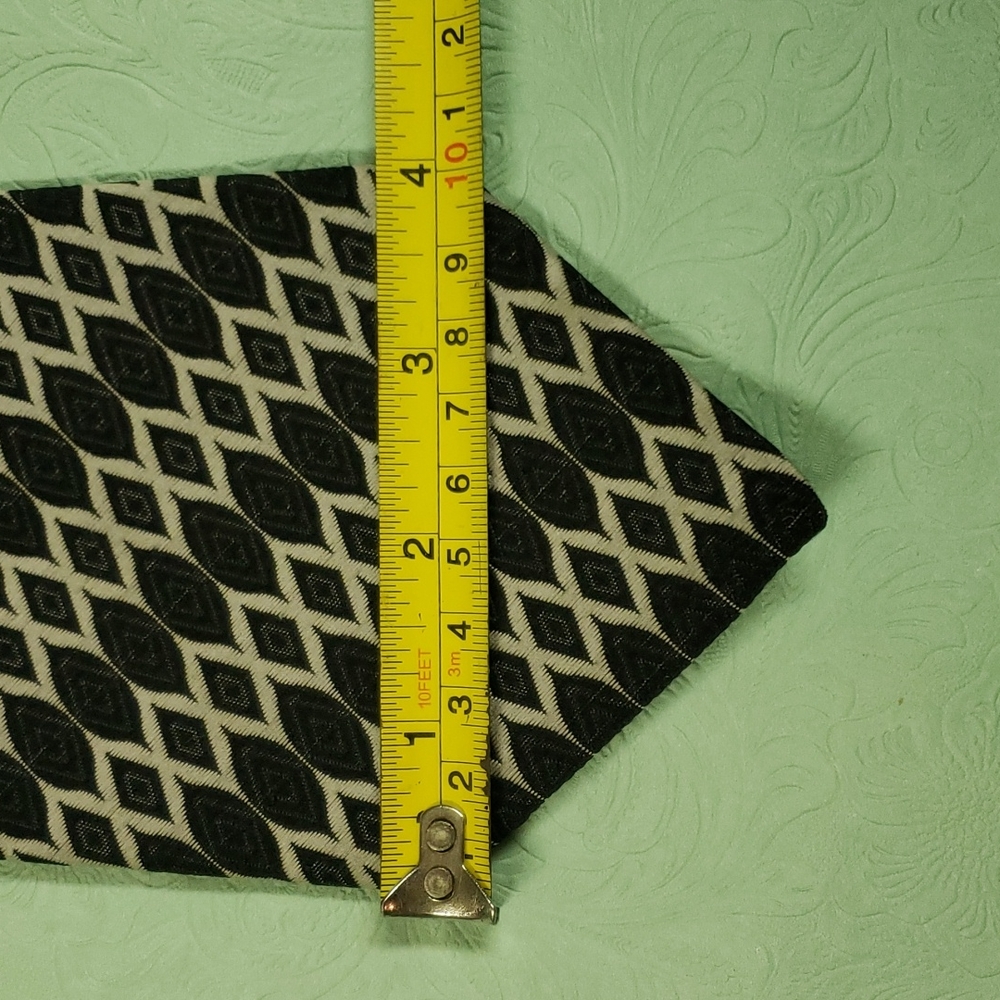 Vintage Wemlon by Wembley Vertical Diamond Patterned Stripes 4" Wide Necktie - Picture 6 of 10